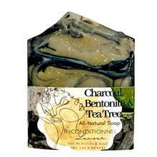 Load image into Gallery viewer, Charcoal, Bentonite, & Tea Tree All-Natural Soap