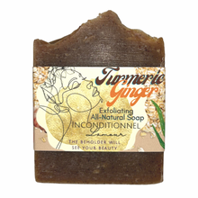 Load image into Gallery viewer, Turmeric Ginger Natural Exfoliating Soap