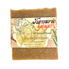 Load image into Gallery viewer, Turmeric Ginger Natural Exfoliating Soap