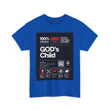 Load image into Gallery viewer, Religious Unisex Heavy Cotton Tee, Spiritual Christian Shirt, Faith Inspired T-Shirt, Religious Gift, GODs Child Nutritional Tee
