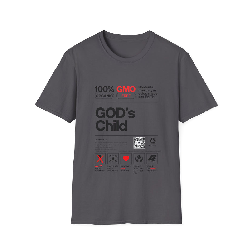 Christian Bible Scripture Unisex T-Shirt - GOD Nutritional Guide Design