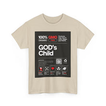 Load image into Gallery viewer, Religious Unisex Heavy Cotton Tee, Spiritual Christian Shirt, Faith Inspired T-Shirt, Religious Gift, GODs Child Nutritional Tee
