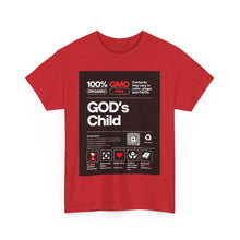 Load image into Gallery viewer, Religious Unisex Heavy Cotton Tee, Spiritual Christian Shirt, Faith Inspired T-Shirt, Religious Gift, GODs Child Nutritional Tee
