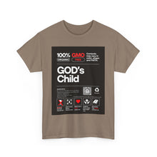 Load image into Gallery viewer, Religious Unisex Heavy Cotton Tee, Spiritual Christian Shirt, Faith Inspired T-Shirt, Religious Gift, GODs Child Nutritional Tee
