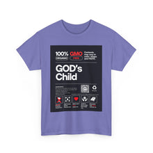 Load image into Gallery viewer, Religious Unisex Heavy Cotton Tee, Spiritual Christian Shirt, Faith Inspired T-Shirt, Religious Gift, GODs Child Nutritional Tee
