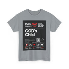 Load image into Gallery viewer, Religious Unisex Heavy Cotton Tee, Spiritual Christian Shirt, Faith Inspired T-Shirt, Religious Gift, GODs Child Nutritional Tee
