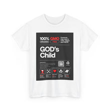 Load image into Gallery viewer, Religious Unisex Heavy Cotton Tee, Spiritual Christian Shirt, Faith Inspired T-Shirt, Religious Gift, GODs Child Nutritional Tee
