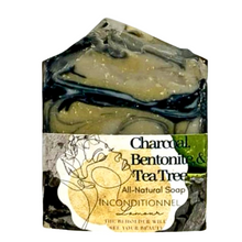 Load image into Gallery viewer, Charcoal, Bentonite, &amp; Tea Tree All-Natural Soap
