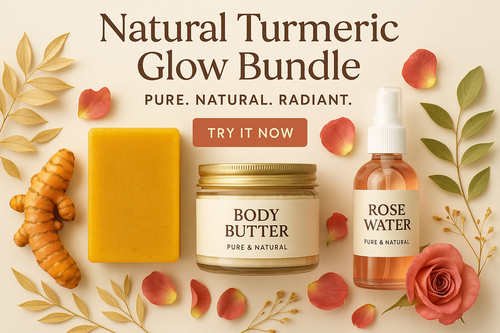 Natural Turmeric Glow Bundle Social Media Graphic